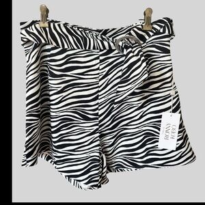 Ronny Kobo Collection Black and White High Waist Shorts. New with Tag.
